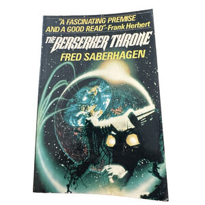 The Berserker Throne, Fred Saberhagen, PB, Fireside BK, 1985 Novel VTG